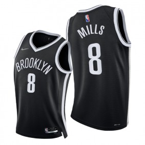 Nets Patty Mills 2021-22 Diamond 75th Season Jersey Black
