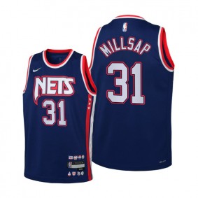 Paul Millsap Brooklyn Nets Blue 2021-22 City Edition Jersey - Kids