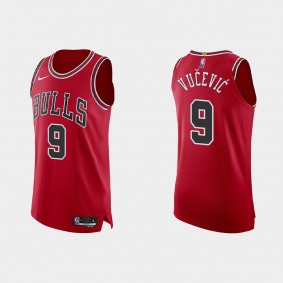 Bulls Nikola Vucevic 2021/22 75th Icon Authentic Jersey Red