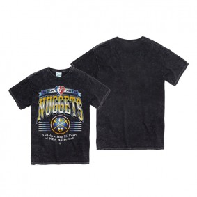 Denver Nuggets NBA 75th Anniversary 47 Vintage Tubular Men T-Shirt Black
