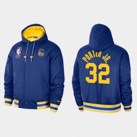 75th Warriors Otto Porter Jr. Courtside Jacket Royal