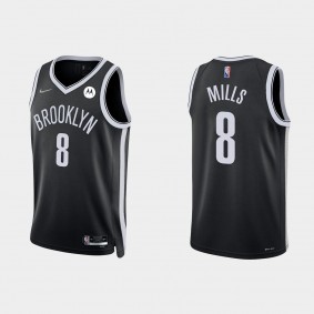 Nets Patty Mills 2021/22 75th Diamond Black Jersey Icon