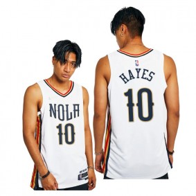 Pelicans Jaxson Hayes 2021-22 City Edition Jersey White