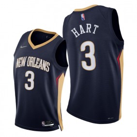 Pelicans Josh Hart 2021-22 Diamond 75th Season Jersey Navy