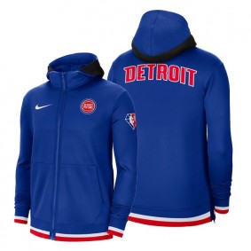 Hoodie Pistons 75th Anniversary Blue Showtime Full-Zip Jacket