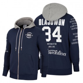 Hakeem Olajuwon 75th Diamond Anniversary 1946-2021 Hoodie Navy