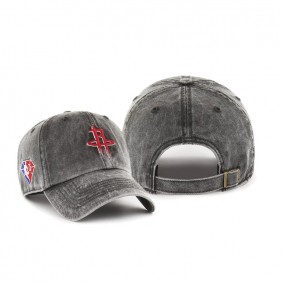 Houston Rockets NBA 75th Anniversary Rocker 47 CLEAN UP Hat Black