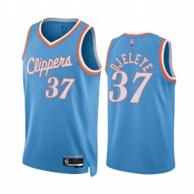 Clippers Semi Ojeleye City Edition Blue 2022 Jersey 75th Diamond Badge