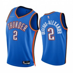 Thunder Shai Gilgeous-Alexander 75th Diamond Anniversary Blue #2 Jersey 2021-22