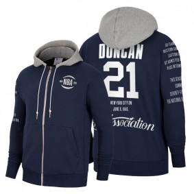 Tim Duncan 75th Diamond Anniversary 1946-2021 Hoodie Navy