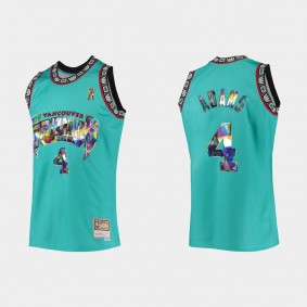 Grizzlies Steven Adams 75TH Teal Retro Jersey Diamond Edition