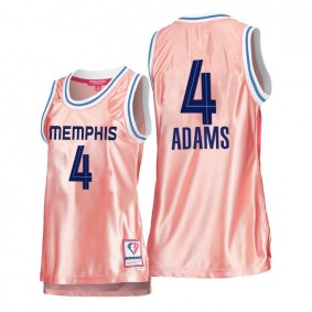 Hot Lady's Memphis Grizzlies #4 Steven Adams Pink Rose Gold Jersey 75th Anniversary