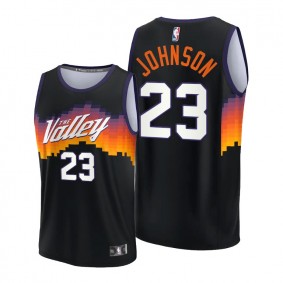 Cameron Johnson 2021-22 Suns Black Replica Jersey NBA75th City Edition