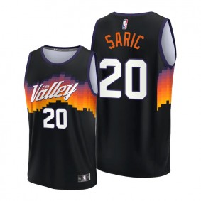 Dario Saric 2021-22 Suns Black Replica Jersey NBA75th City Edition