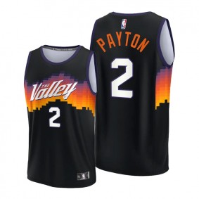 Elfrid Payton 2021-22 Suns Black Replica Jersey NBA75th City Edition