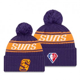 2021 Draft Edition Phoenix Suns Purple 75th Anniversary Logo Knit Hat