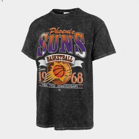 Phoenix Suns 75th Anniversary City Edition T-Shirt Black Mineral Wash Vintage Tubular Tee