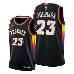 Suns Cameron Johnson 2021-22 75th Diamond Anniversary Jersey Black