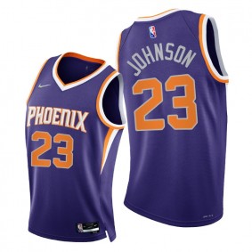 Suns Cameron Johnson 2021-22 75th Diamond Anniversary Jersey Purple