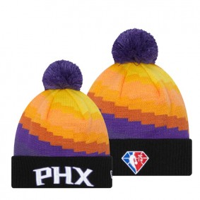 Phoenix Suns City Edition NBA 75th Season Knit Hat Purple