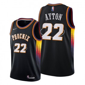 Suns Deandre Ayton 2021-22 75th Diamond Anniversary Jersey Black