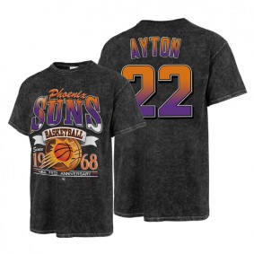 Deandre Ayton Phoenix Suns 2022 NBA Playoffs T-Shirt Black NBA 75th Season Tie Dye Cotton Tee