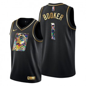 Suns Devin Booker 2021-22 Diamond Logo Jersey Black