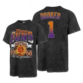 Devin Booker Phoenix Suns 2022 NBA Playoffs T-Shirt Black NBA 75th Season Tie Dye Cotton Tee