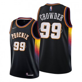 Suns Jae Crowder 2021-22 75th Diamond Anniversary Jersey Black