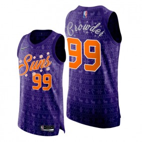 Phoenix Suns #99 Jae Crowder Purple Christmas Eve Jersey 75th Anniversary