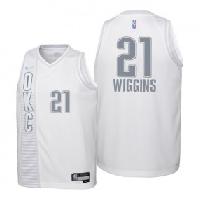 Aaron Wiggins Oklahoma City Thunder White 2021-22 City Edition Jersey - Kids