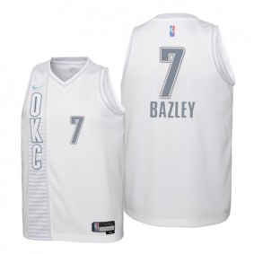 Darius Bazley Oklahoma City Thunder White 2021-22 City Edition Jersey - Kids