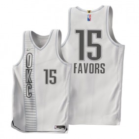 Thunder Derrick Favors 2021-22 City Edition Jersey White