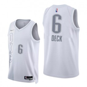 Thunder Gabriel Deck 2021-22 City Edition White Jersey NBA 75th