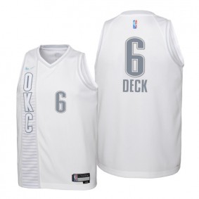 Gabriel Deck Oklahoma City Thunder White 2021-22 City Edition Jersey - Kids