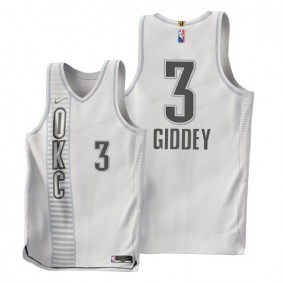 Thunder Josh Giddey 2021-22 City Edition Jersey White