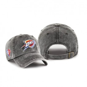 Oklahoma City Thunder NBA 75th Anniversary Rocker 47 CLEAN UP Hat Black
