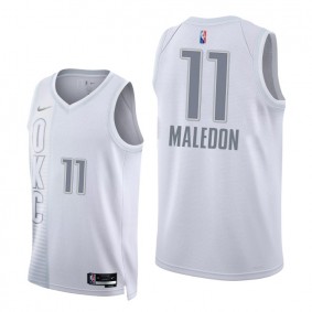 Thunder Theo Maledon 2021-22 City Edition White Jersey NBA 75th