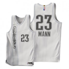 Thunder Tre Mann 2021-22 City Edition Jersey White