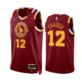 Tim Frazier 2022 Cleveland Cavaliers Red #12 City Edition Jersey 75th Diamond Badge