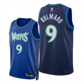 Leandro Bolmaro Timberwolves 2021-22 75th Diamond Anniversary Royal #9 Jersey City Edition