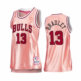 Tony Bradley Chicago Bulls Rose Gold Jersey #13 Pink 75th Anniversary Women's Tank