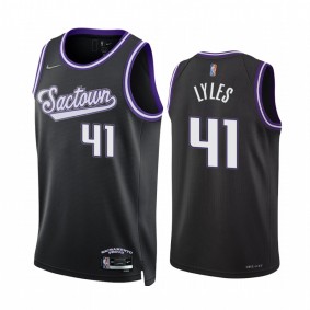 Kings Trey Lyles City Edition Black 2022 Jersey 75th Diamond Badge