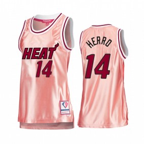 Miami Heat Tyler Herro Rose Gold Pink 75th Anniversary Women's Jersey #14