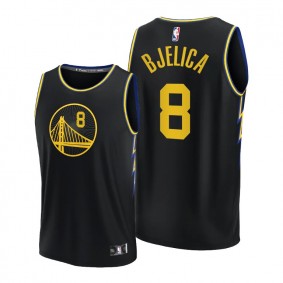 Nemanja Bjelica 2021-22 Warriors Black Replica Jersey NBA75th City Edition