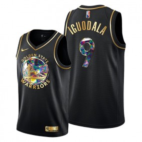 Warriors Andre Iguodala 2021-22 Diamond Logo Jersey Black