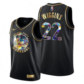 Warriors Andrew Wiggins 2021-22 Diamond Logo Jersey Black