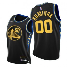 Warriors Jonathan Kuminga 2021-22 City Edition Jersey Black