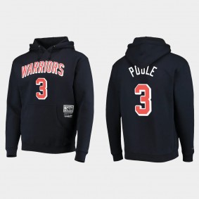 Warriors Jordan Poole #3 75th Anniversary Classic Hoodie Navy