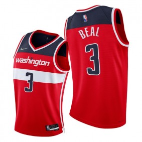 Wizards Bradley Beal 2021-22 75th Diamond Anniversary Jersey Red